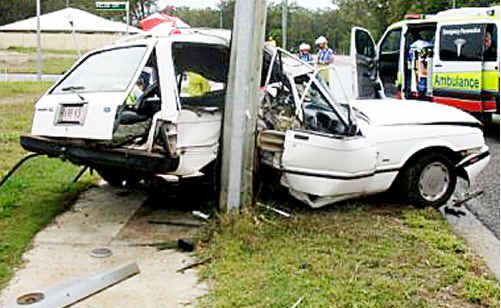 A teenage girl made a lucky escape from a single-vehicle crash in Maryborough. A teenage girl made a lucky escape from a single-vehicle crash in Maryborough.